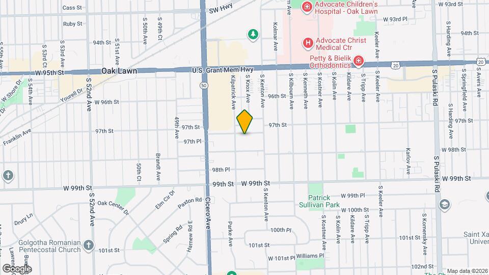 4633 W 97th Pl Map and Location Details