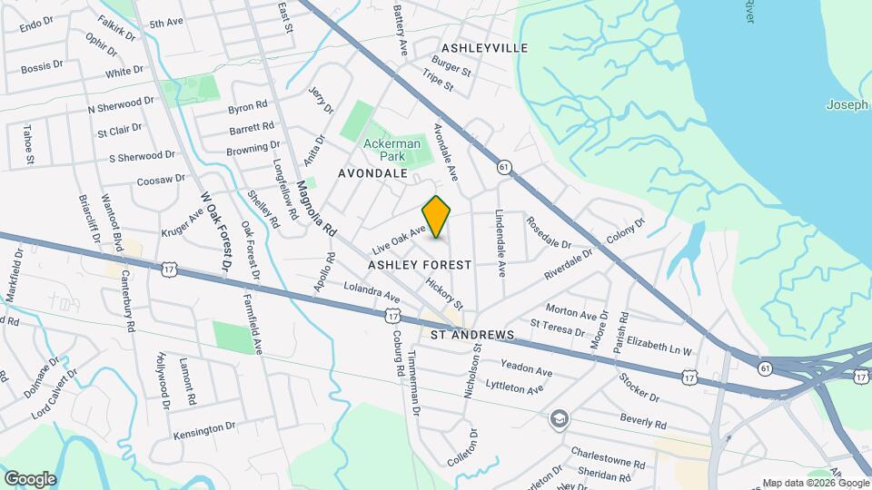 208 Tanglewood Ave Mapa y Detalles de la Ubicación