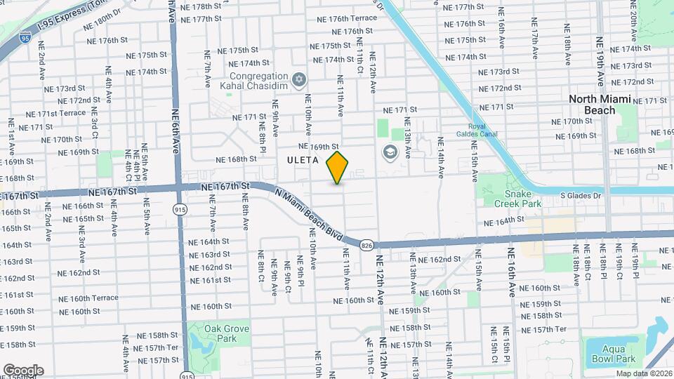 1081 NE 166th St Map and Location Details
