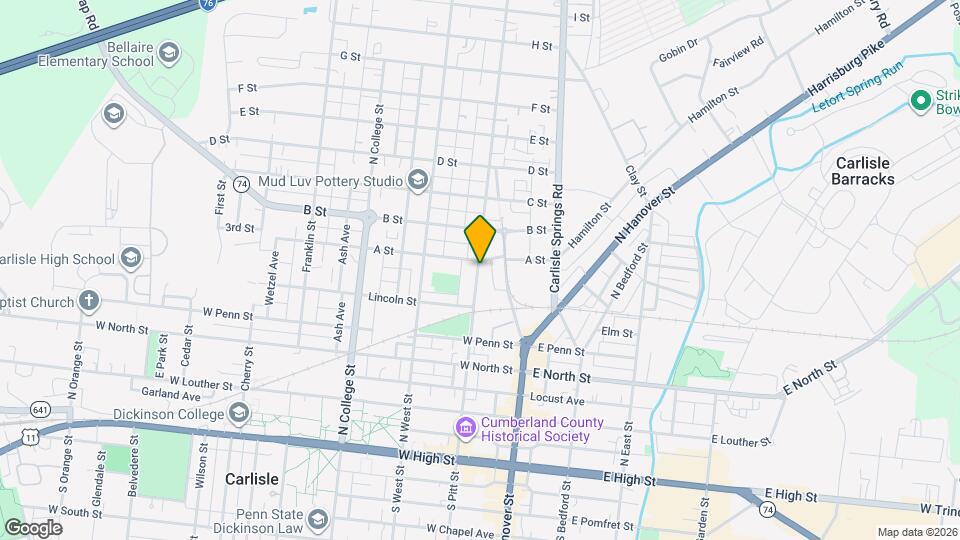 457 N Pitt St Map and Location Details