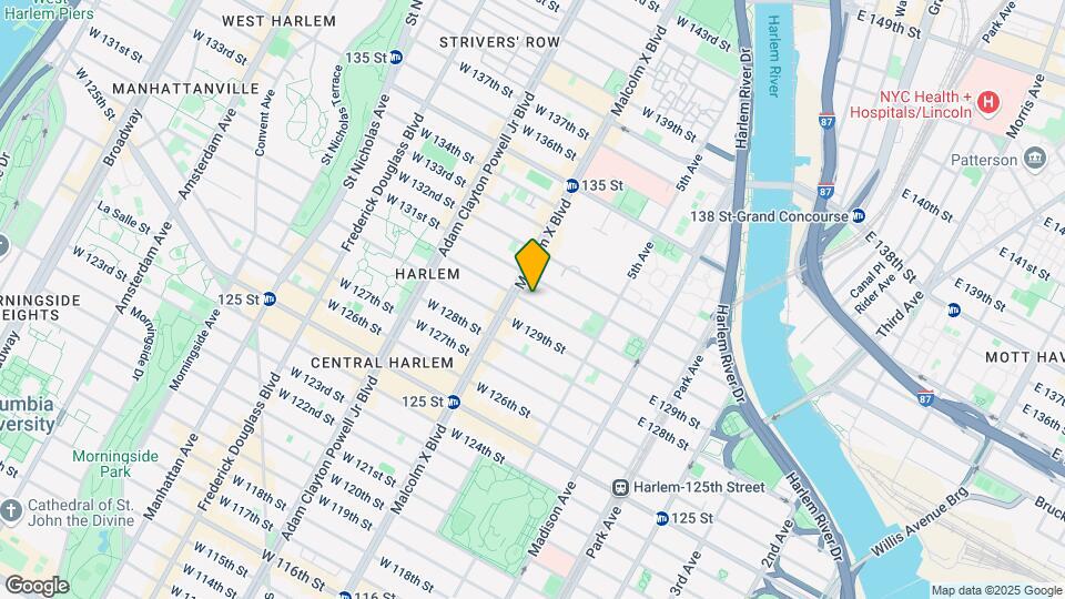 67 W 130th St Map and Location Details