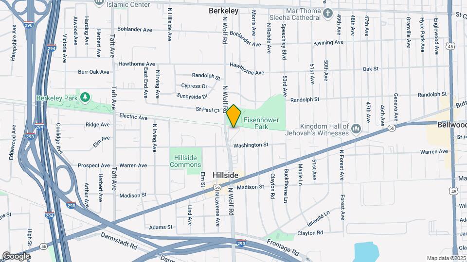 605 N Wolf Rd Map and Location Details