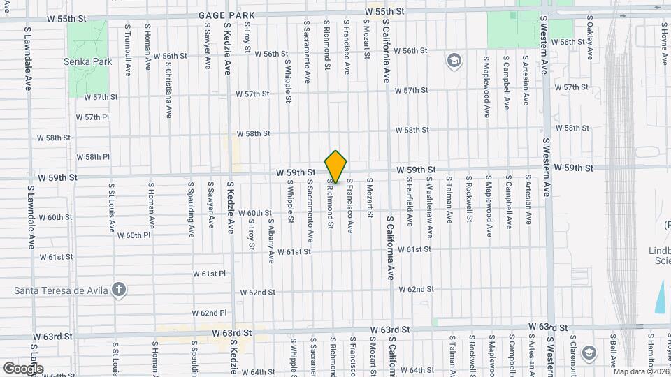5925 S Richmond St Mapa y Detalles de la Ubicación