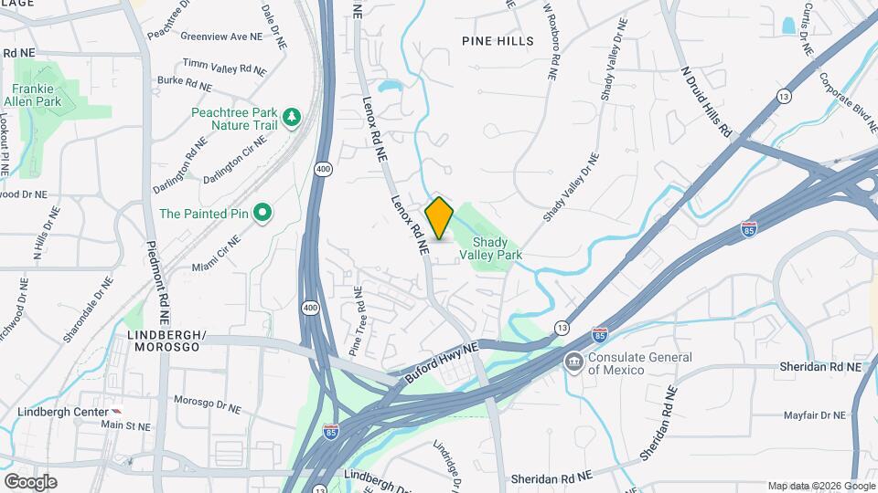 2745 Lenox Rd NE Map and Location Details