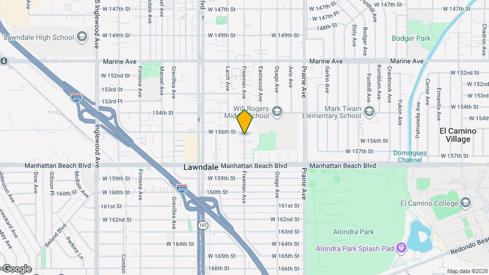 15624 Freeman Ave, Unit 15624 Mapa y Detalles de la Ubicación