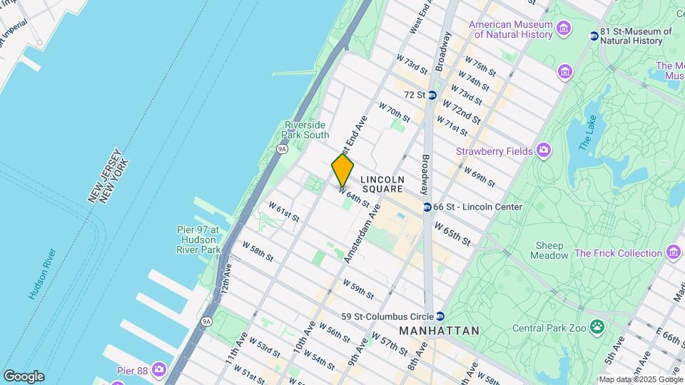 240 W 64th St Map and Location Details