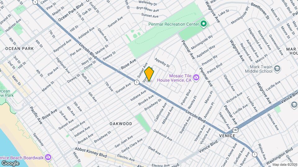 915 Indiana Ave Mapa y Detalles de la Ubicación