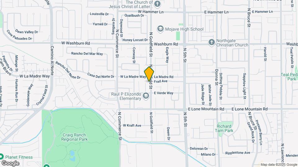 4925 N Goldfield St Map and Location Details