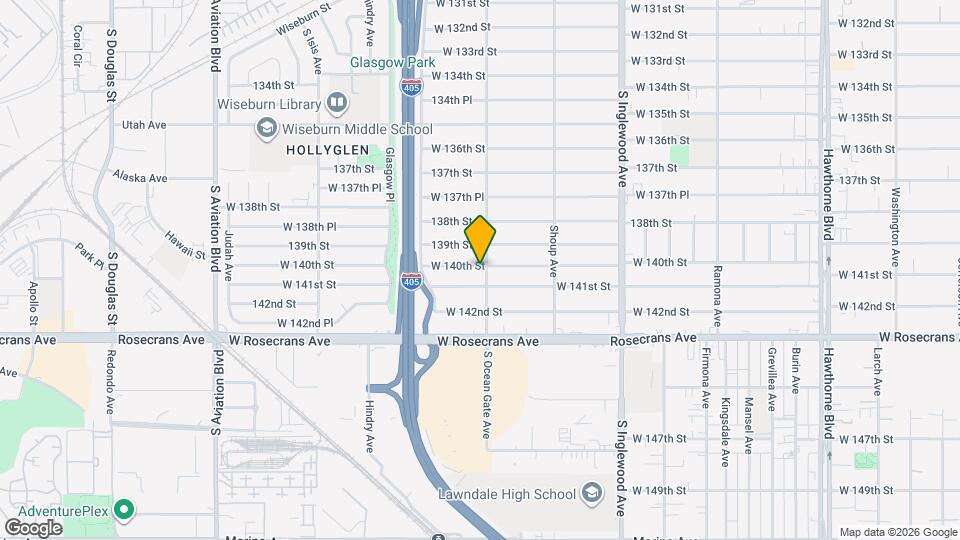 5106 W 140th St Map and Location Details