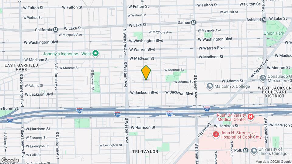 2256 W Adams St Map and Location Details