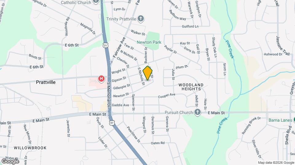 1117 Newton St Map and Location Details