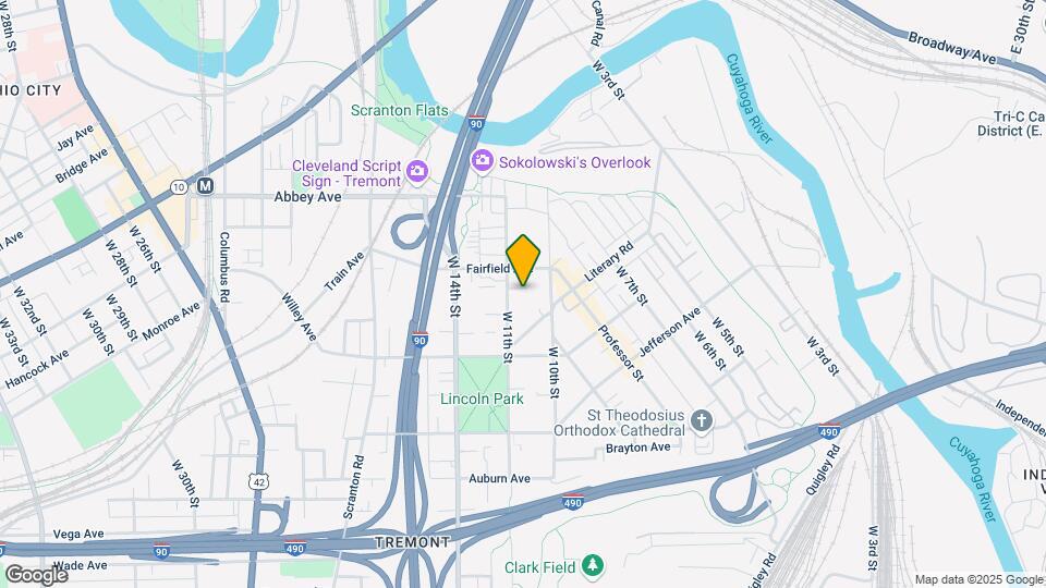 2249 W.11th Street, Unit 2 Up Front Map and Location Details