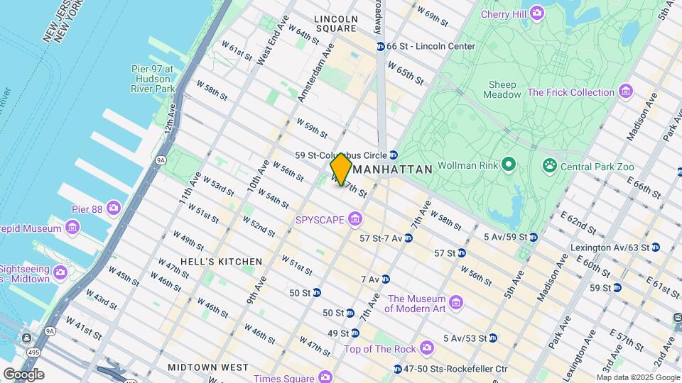 322 E 57th St Map and Location Details
