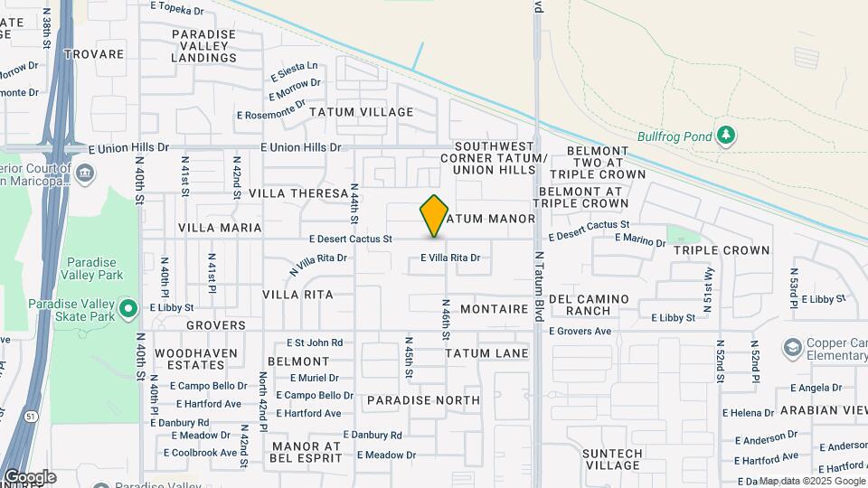 4553 E Desert Cactus St Map and Location Details