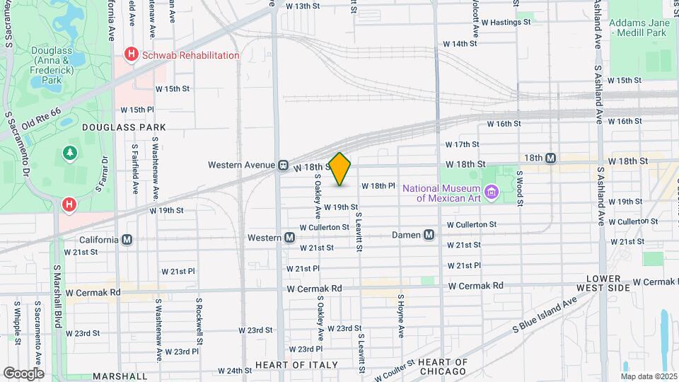 2225 W 18th Pl Mapa y Detalles de la Ubicación