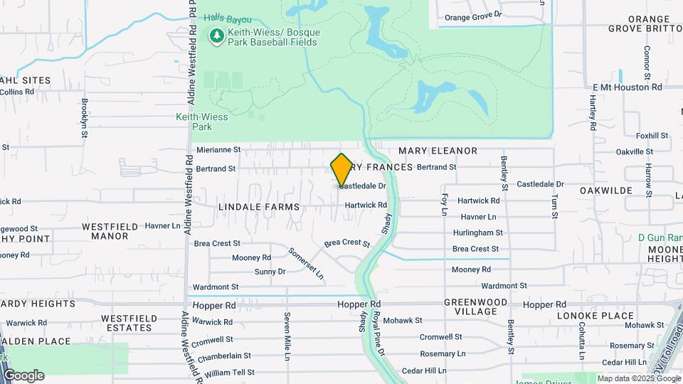 2602 Castledale Dr Map and Location Details