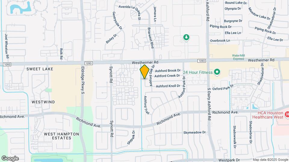 2800 Ashford Trail Map and Location Details