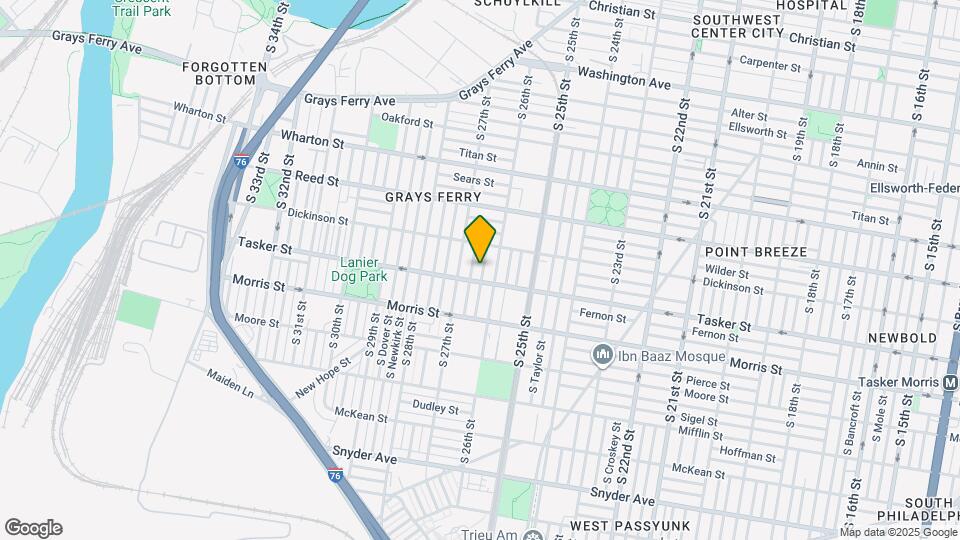 1538 S Bailey St Map and Location Details