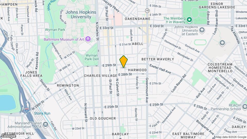 2822 Guilford Ave, Unit 2 Map and Location Details