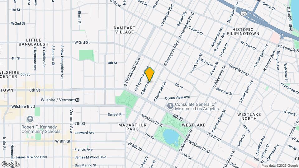 435 S Rampart Blvd Map and Location Details
