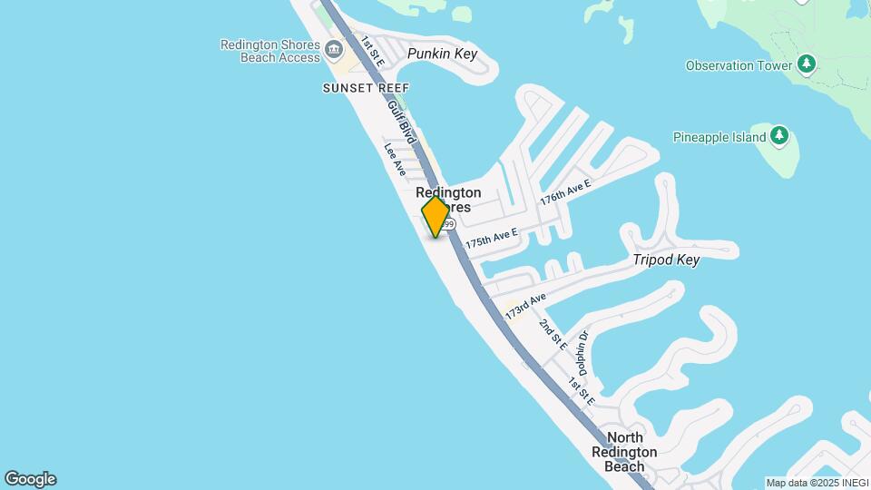 17580 Gulf Blvd, Unit 412 Mapa y Detalles de la Ubicación