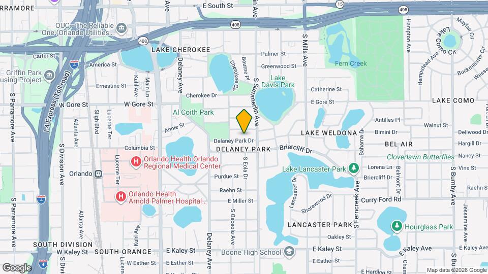 601 Delaney Park Dr Mapa y Detalles de la Ubicación