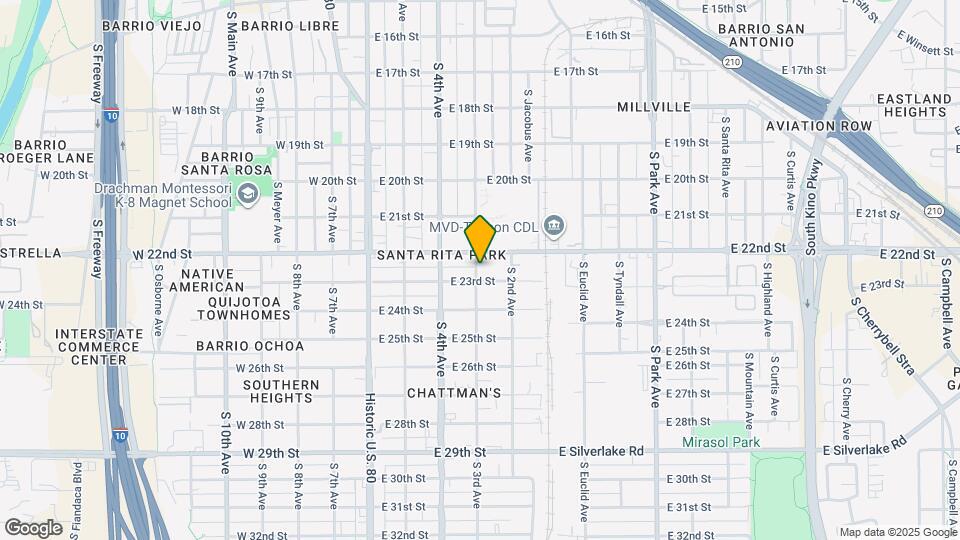 1255 S 3rd Ave Map and Location Details