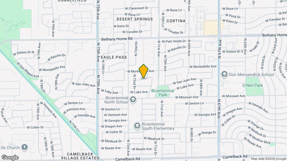 7227 W San Miguel Ave Map and Location Details