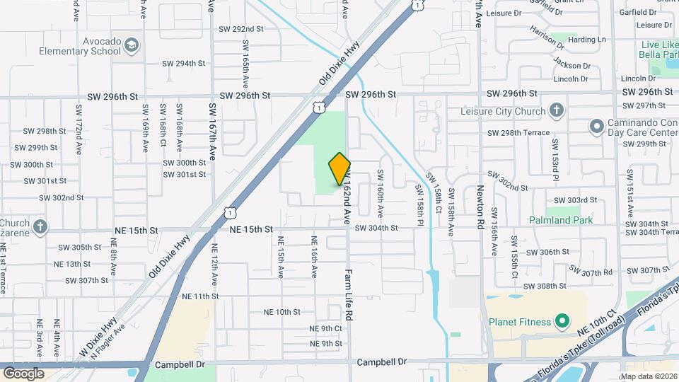 16203 SW 302nd St Mapa y Detalles de la Ubicación