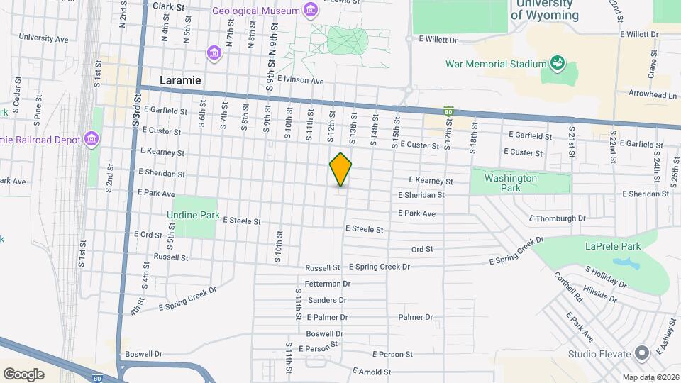 1216 E Sheridan St Map and Location Details