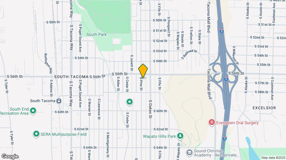 5611 S Pine St Map and Location Details