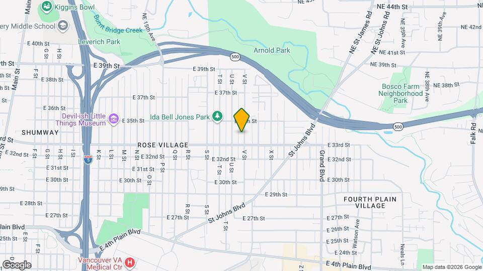 3312 V St Map and Location Details