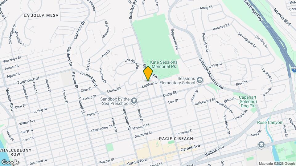 1820 Malden St Map and Location Details