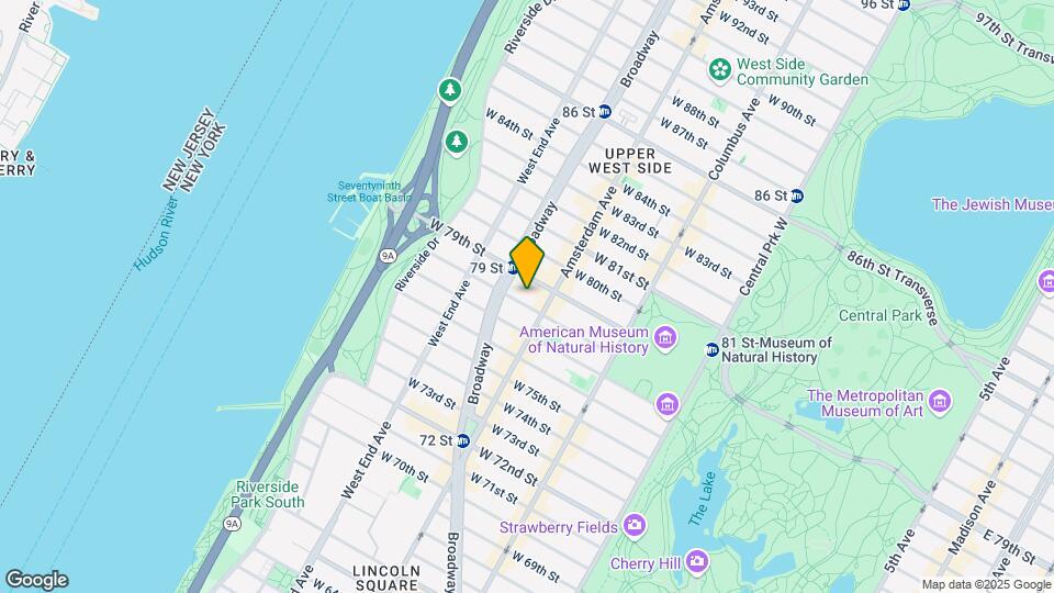 215 W 78th St Mapa y Detalles de la Ubicación