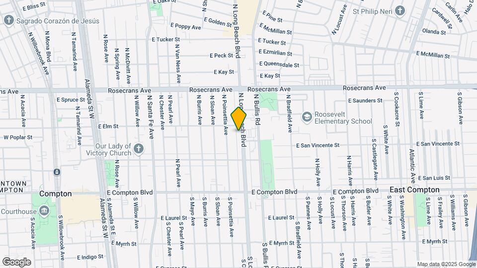 605 N Long Beach Blvd Map and Location Details