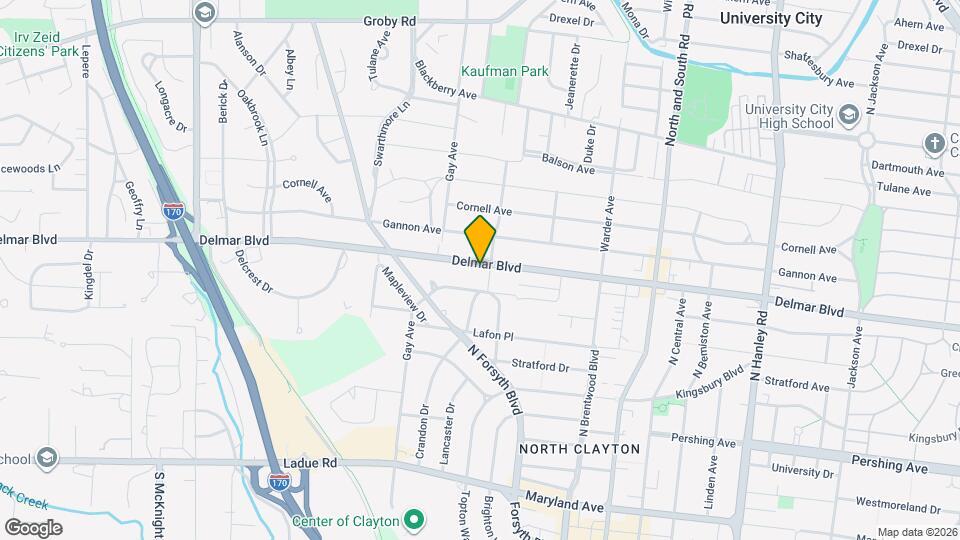 8008 Delmar Blvd, Unit Upper Map and Location Details