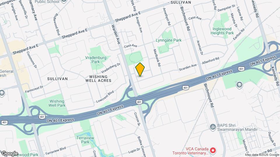 12 Scarden Ave Map and Location Details