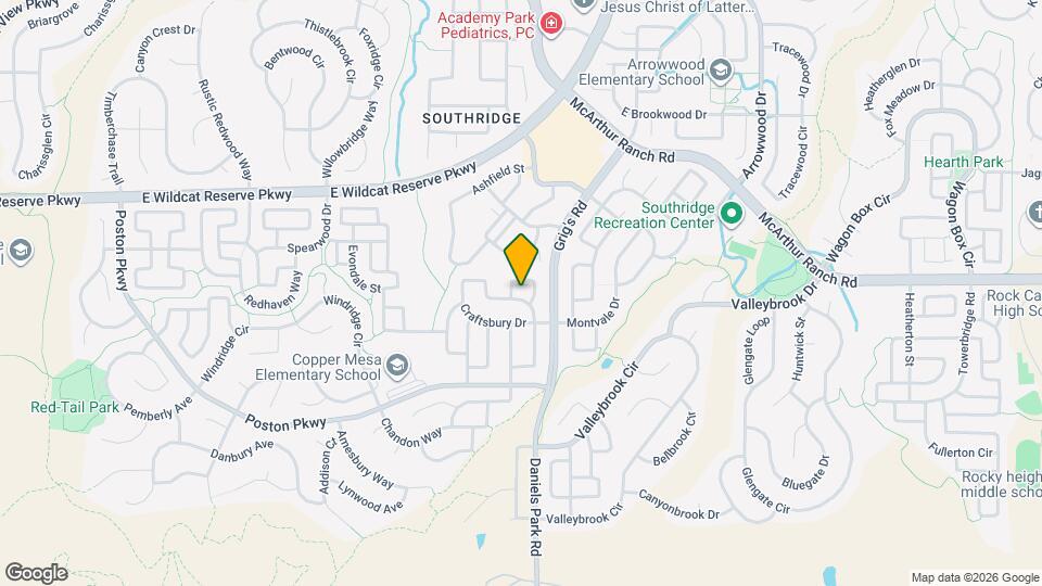 3617 Craftsbury Dr Map and Location Details