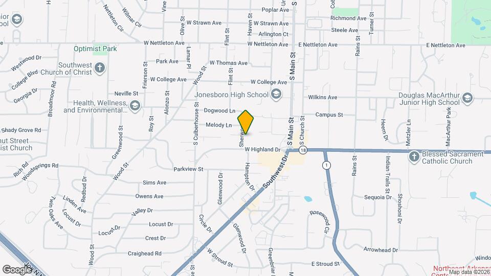 1912 Sherwood Dr Map and Location Details