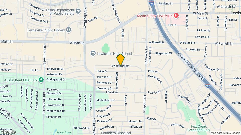 520 Sweetbriar Dr Map and Location Details