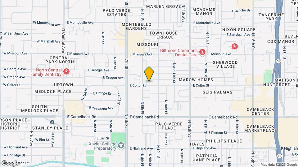 920 E Colter St Map and Location Details