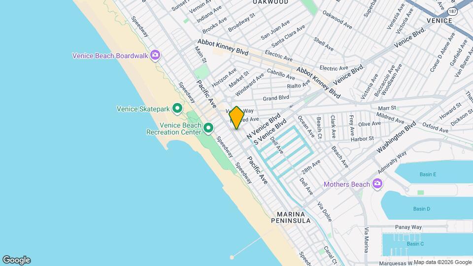 1916 Pacific Ave Map and Location Details