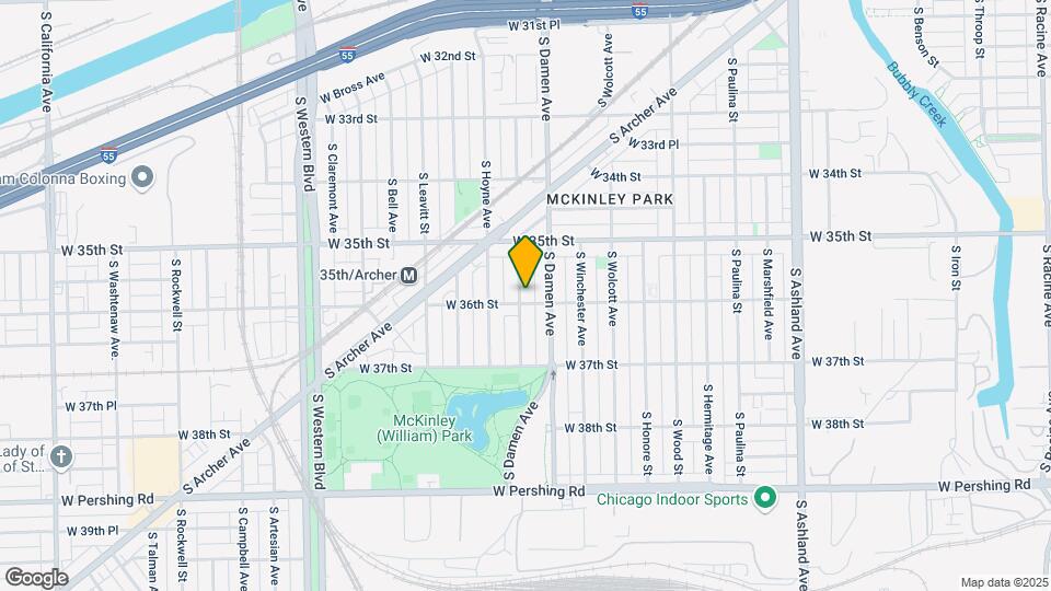 3553 S Seeley Ave Map and Location Details