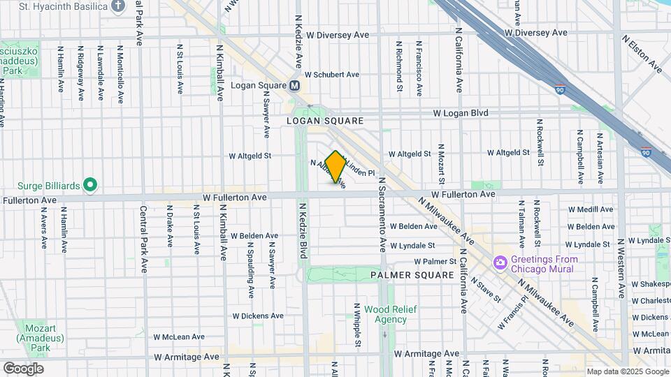 3110 W Fullerton Ave, Unit G Map and Location Details