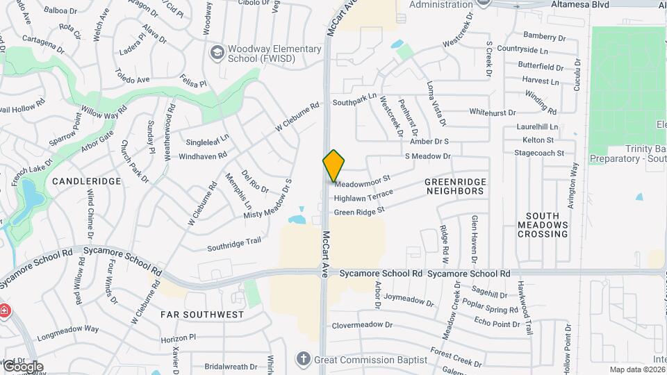 3421 Meadowmoor St Map and Location Details