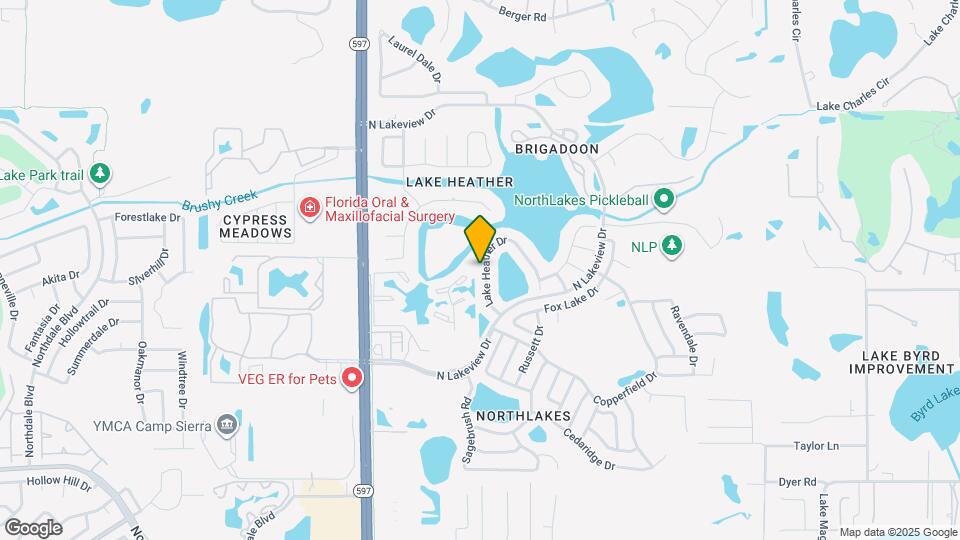 16502 Lake Heather Dr Mapa y Detalles de la Ubicación