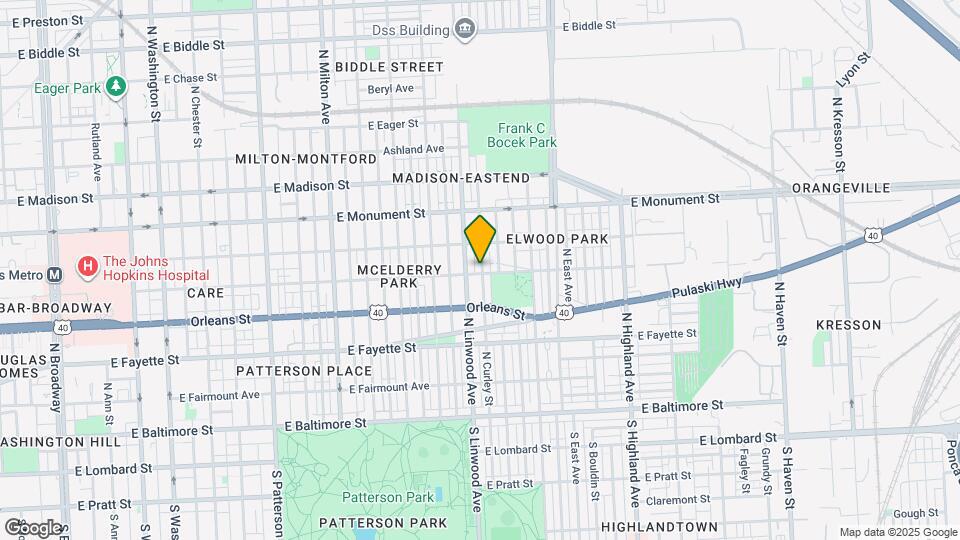 502 N Curley St Map and Location Details