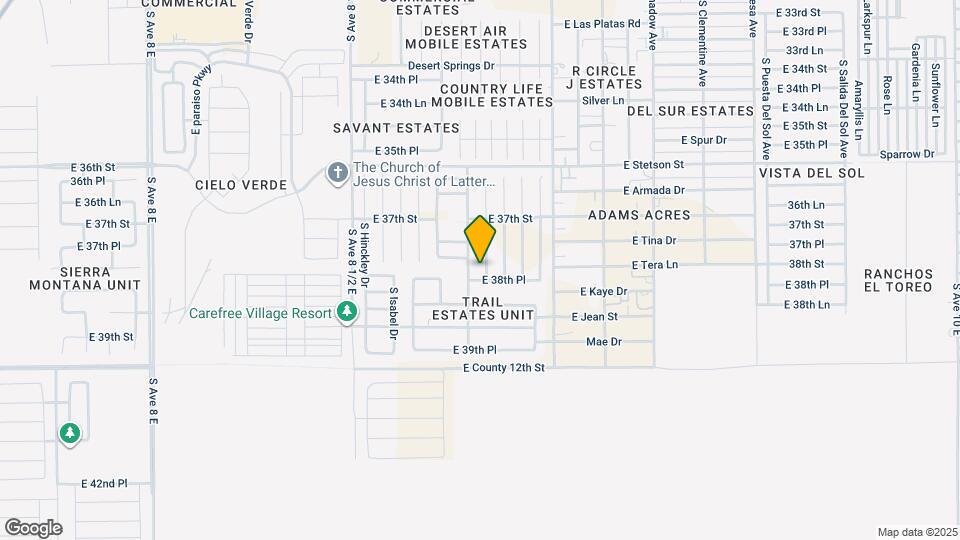 3814 S Laura Way Map and Location Details