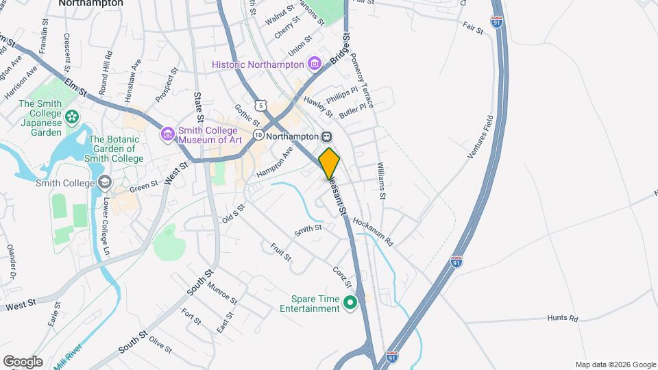 285 Pleasant St, Unit #3R Map and Location Details