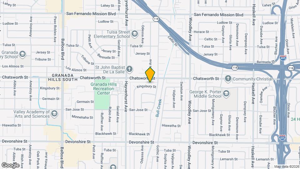 16433 Kingsbury St Mapa y Detalles de la Ubicación